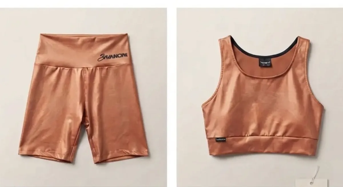 Top e shorts cobre